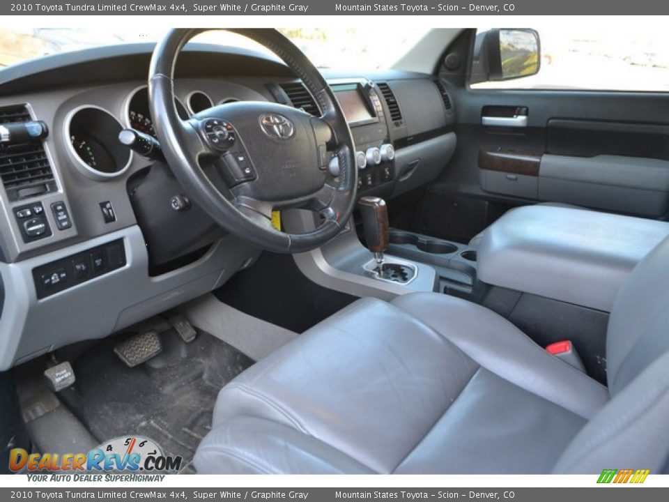 Graphite Gray Interior - 2010 Toyota Tundra Limited CrewMax 4x4 Photo #7