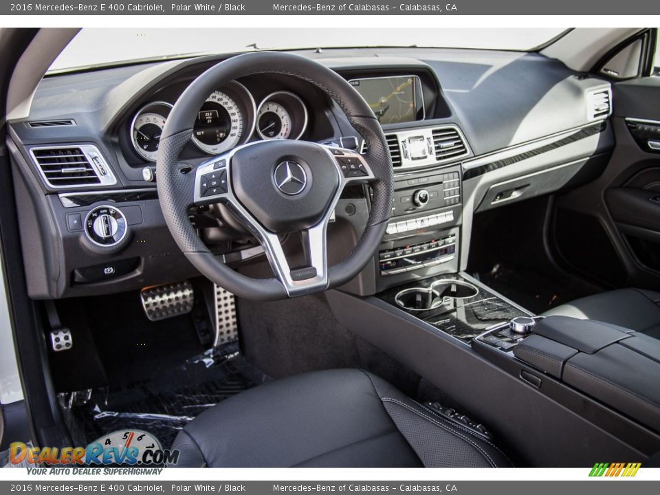 Black Interior - 2016 Mercedes-Benz E 400 Cabriolet Photo #5