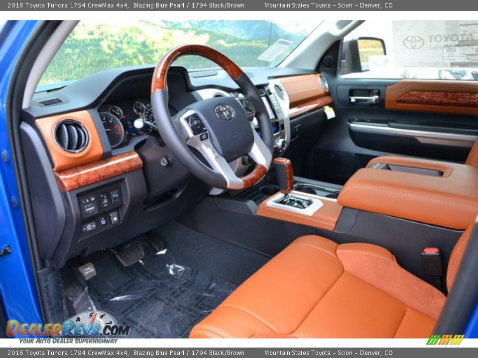 1794 Black/Brown Interior - 2016 Toyota Tundra 1794 CrewMax 4x4 Photo #5