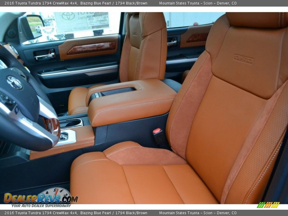 1794 Black/Brown Interior - 2016 Toyota Tundra 1794 CrewMax 4x4 Photo #8