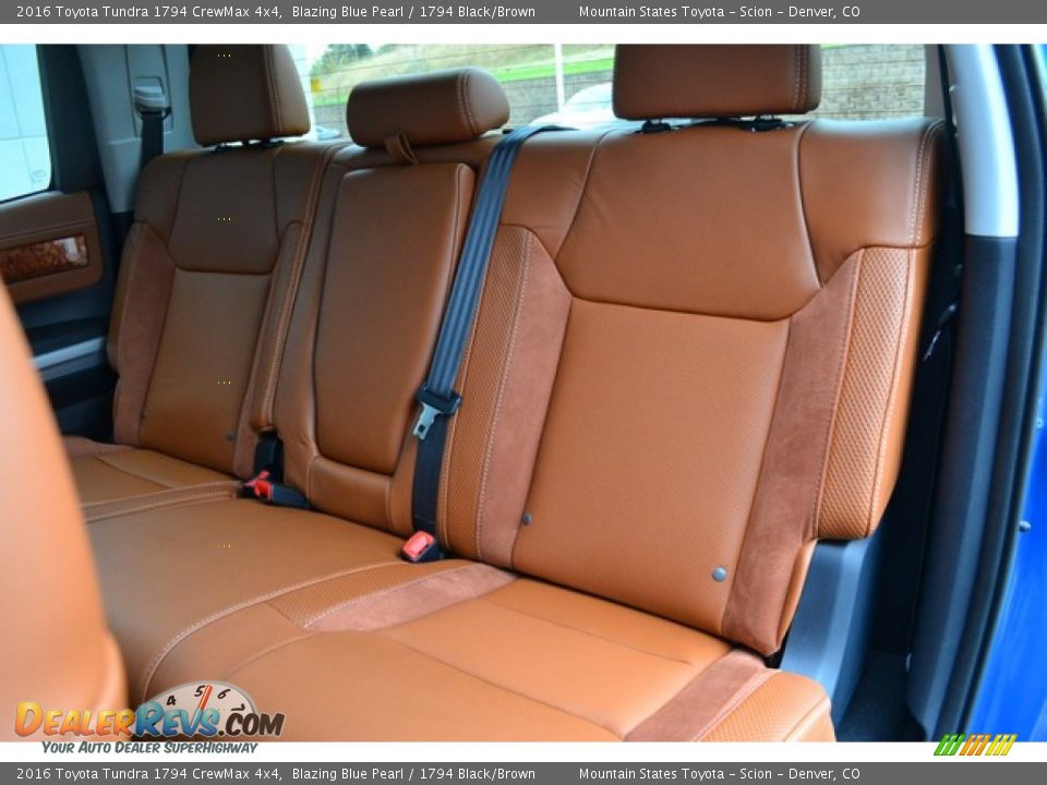 Rear Seat of 2016 Toyota Tundra 1794 CrewMax 4x4 Photo #9
