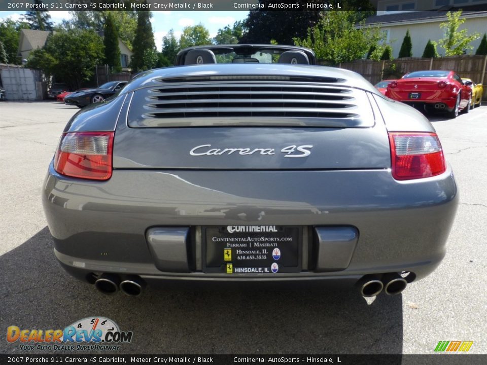 2007 Porsche 911 Carrera 4S Cabriolet Meteor Grey Metallic / Black Photo #4