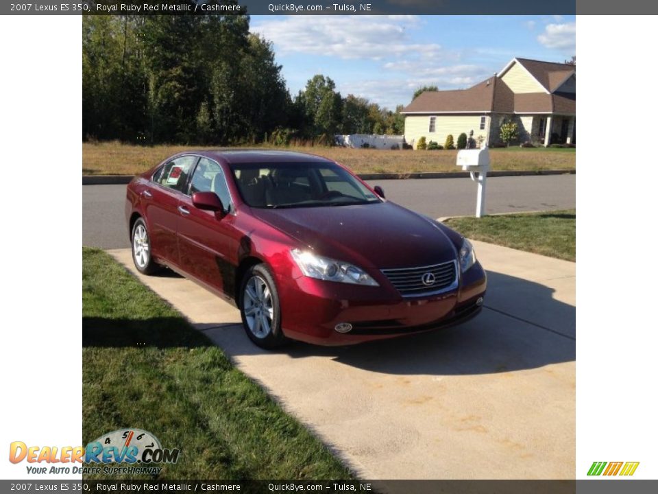 2007 Lexus ES 350 Royal Ruby Red Metallic / Cashmere Photo #2