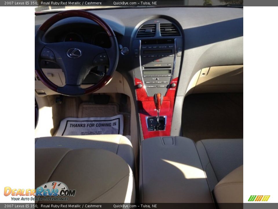 2007 Lexus ES 350 Royal Ruby Red Metallic / Cashmere Photo #3