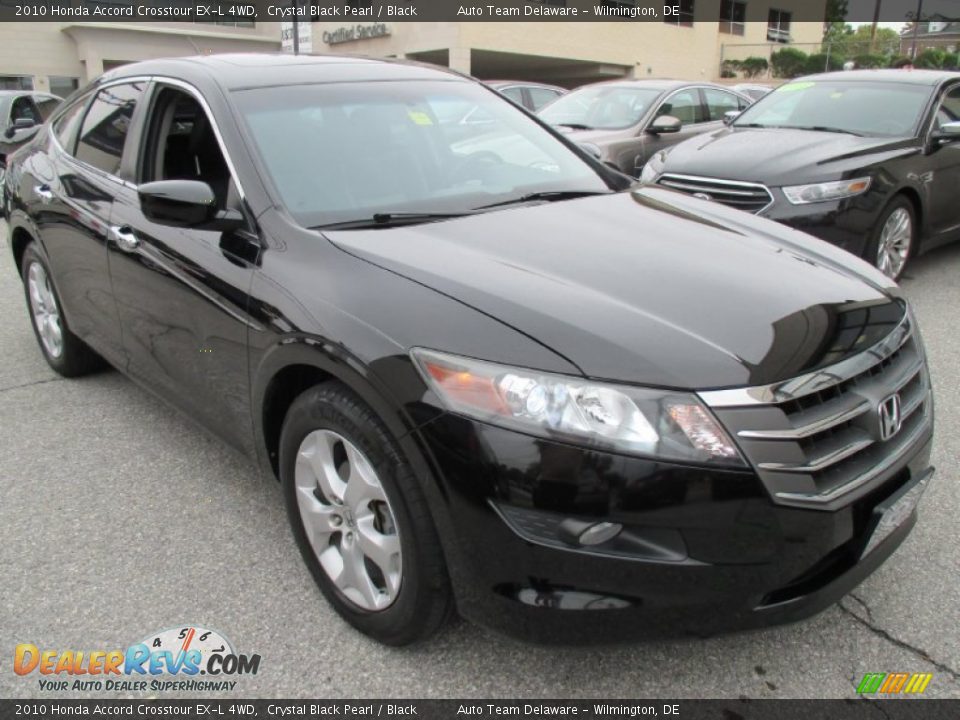 2010 Honda Accord Crosstour EX-L 4WD Crystal Black Pearl / Black Photo #8