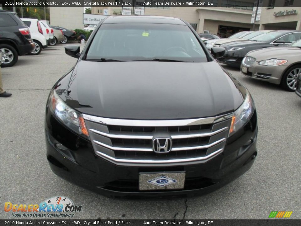 2010 Honda Accord Crosstour EX-L 4WD Crystal Black Pearl / Black Photo #9