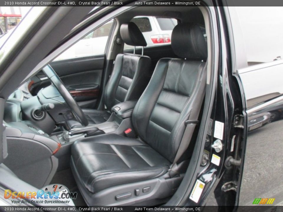 2010 Honda Accord Crosstour EX-L 4WD Crystal Black Pearl / Black Photo #10