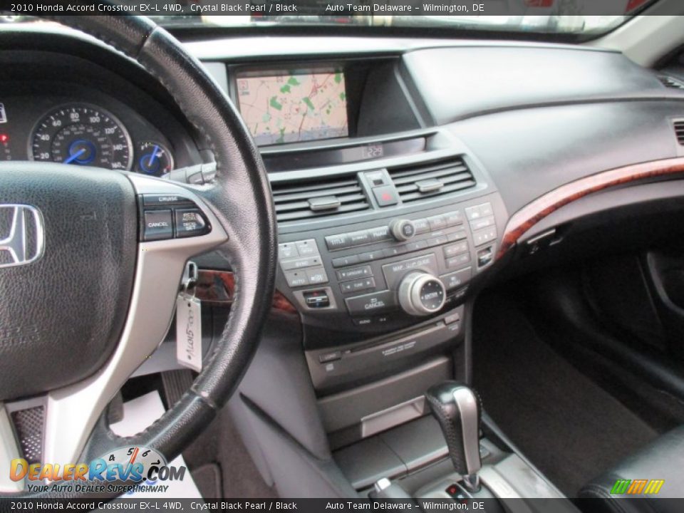 2010 Honda Accord Crosstour EX-L 4WD Crystal Black Pearl / Black Photo #15