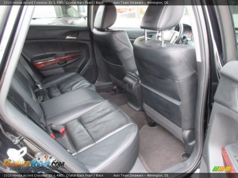 2010 Honda Accord Crosstour EX-L 4WD Crystal Black Pearl / Black Photo #19