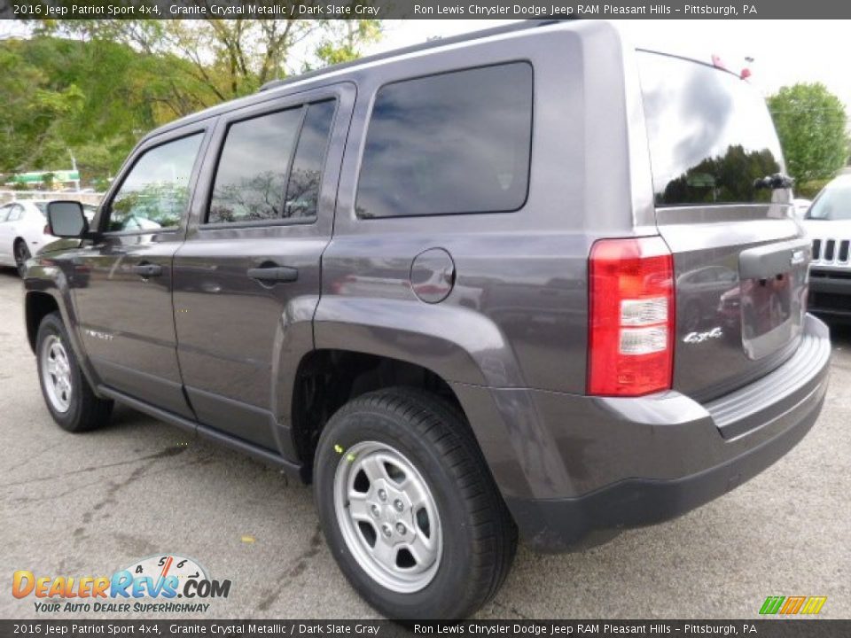 2016 Jeep Patriot Sport 4x4 Granite Crystal Metallic / Dark Slate Gray Photo #3