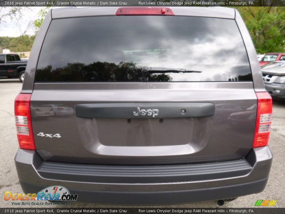 2016 Jeep Patriot Sport 4x4 Granite Crystal Metallic / Dark Slate Gray Photo #4