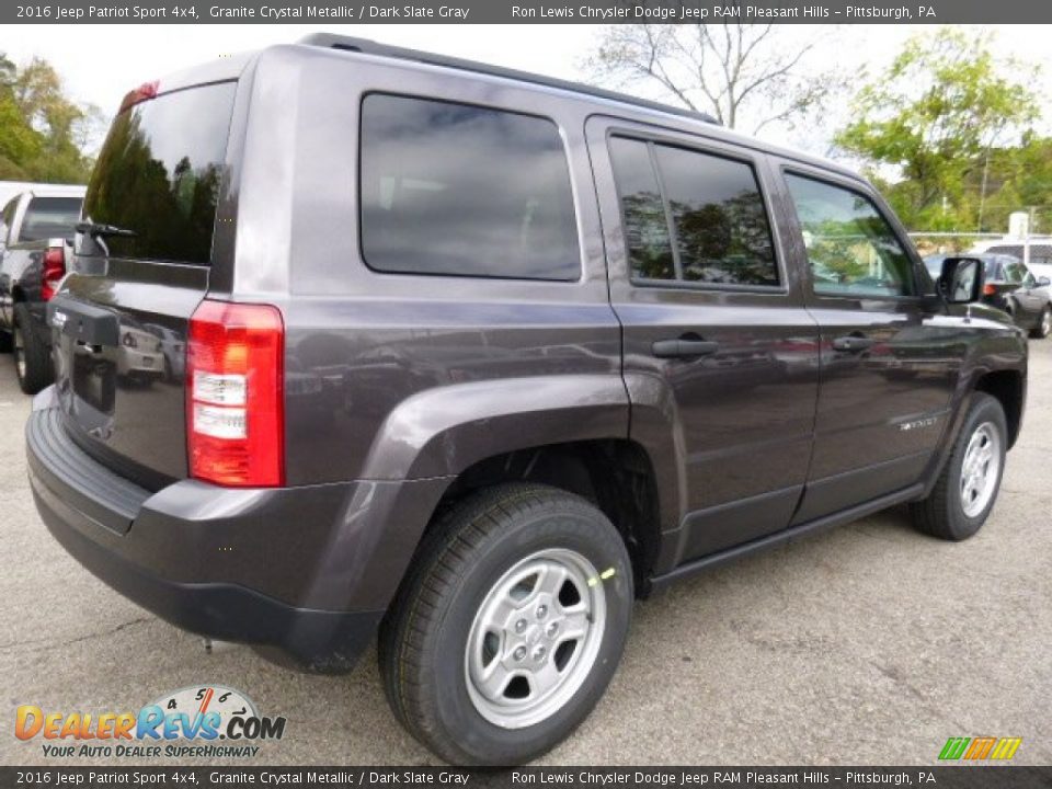 2016 Jeep Patriot Sport 4x4 Granite Crystal Metallic / Dark Slate Gray Photo #5