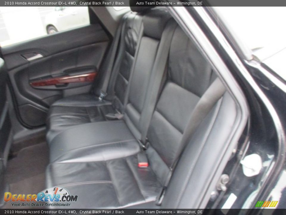 2010 Honda Accord Crosstour EX-L 4WD Crystal Black Pearl / Black Photo #21
