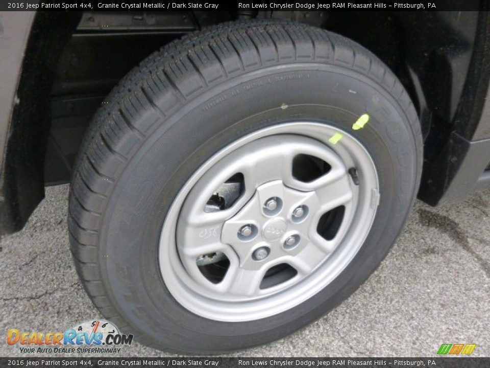2016 Jeep Patriot Sport 4x4 Granite Crystal Metallic / Dark Slate Gray Photo #9