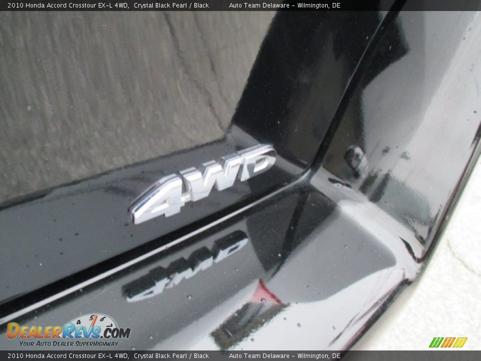 2010 Honda Accord Crosstour EX-L 4WD Crystal Black Pearl / Black Photo #29