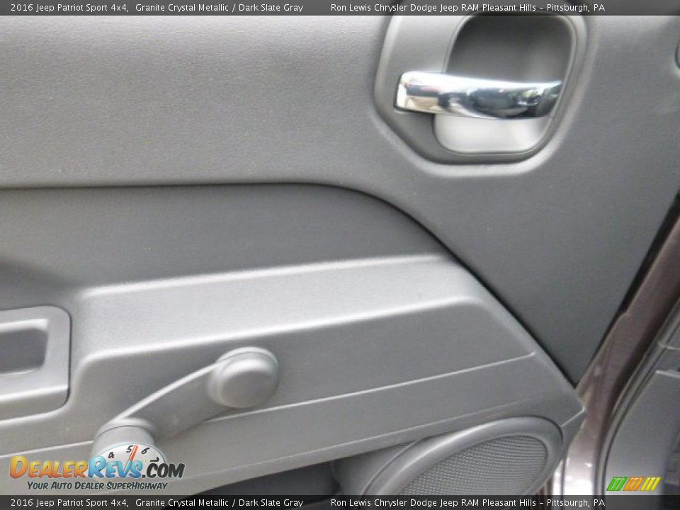 2016 Jeep Patriot Sport 4x4 Granite Crystal Metallic / Dark Slate Gray Photo #13