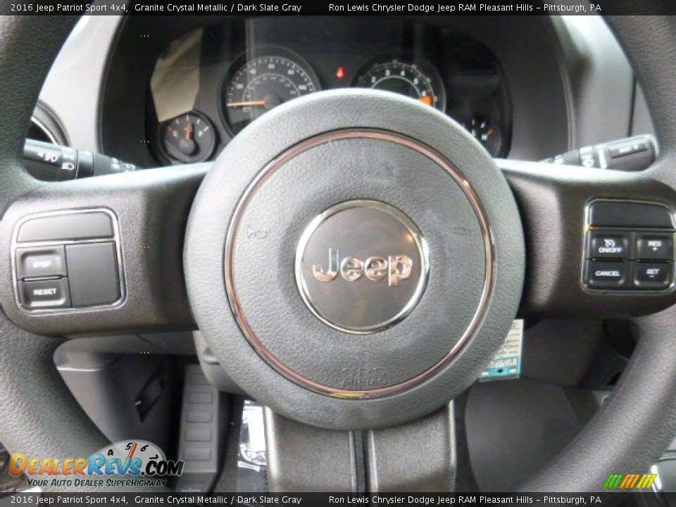 2016 Jeep Patriot Sport 4x4 Granite Crystal Metallic / Dark Slate Gray Photo #14