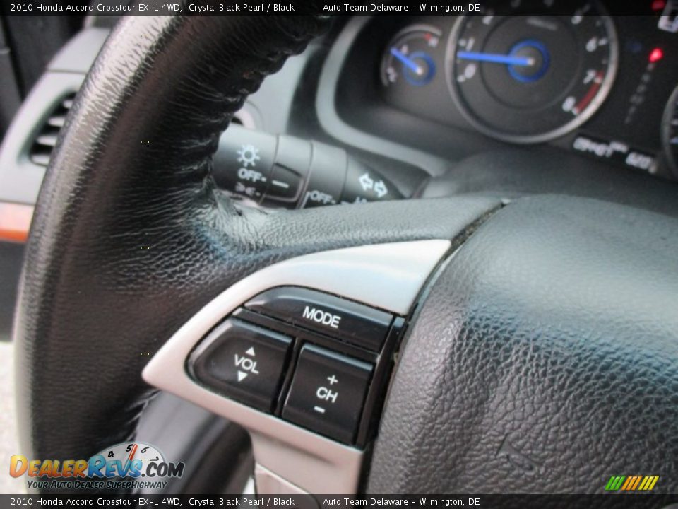 2010 Honda Accord Crosstour EX-L 4WD Crystal Black Pearl / Black Photo #33