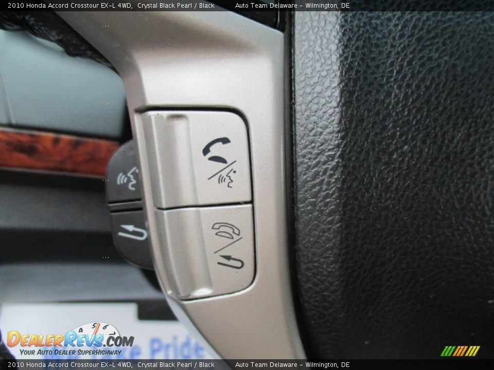 2010 Honda Accord Crosstour EX-L 4WD Crystal Black Pearl / Black Photo #34