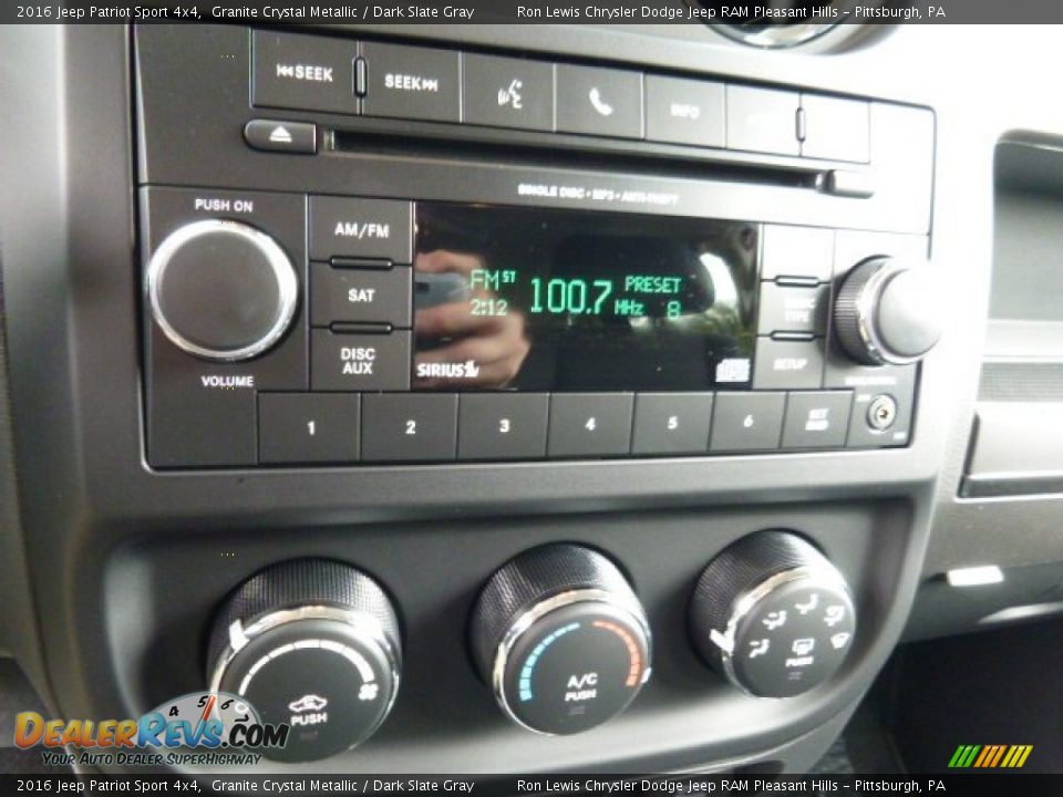 2016 Jeep Patriot Sport 4x4 Granite Crystal Metallic / Dark Slate Gray Photo #17