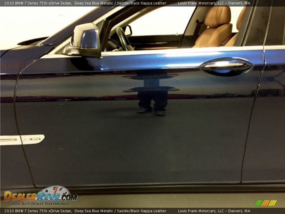 2010 BMW 7 Series 750i xDrive Sedan Deep Sea Blue Metallic / Saddle/Black Nappa Leather Photo #32