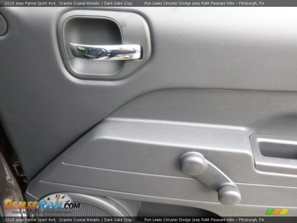 2016 Jeep Patriot Sport 4x4 Granite Crystal Metallic / Dark Slate Gray Photo #18