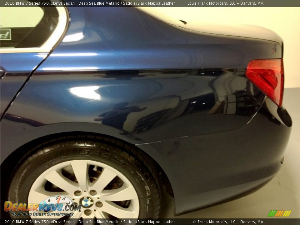 2010 BMW 7 Series 750i xDrive Sedan Deep Sea Blue Metallic / Saddle/Black Nappa Leather Photo #36