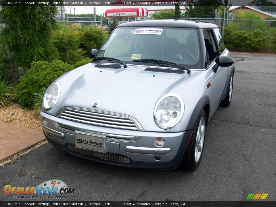 2004 Mini Cooper Hardtop Pure Silver Metallic / Panther Black Photo #2