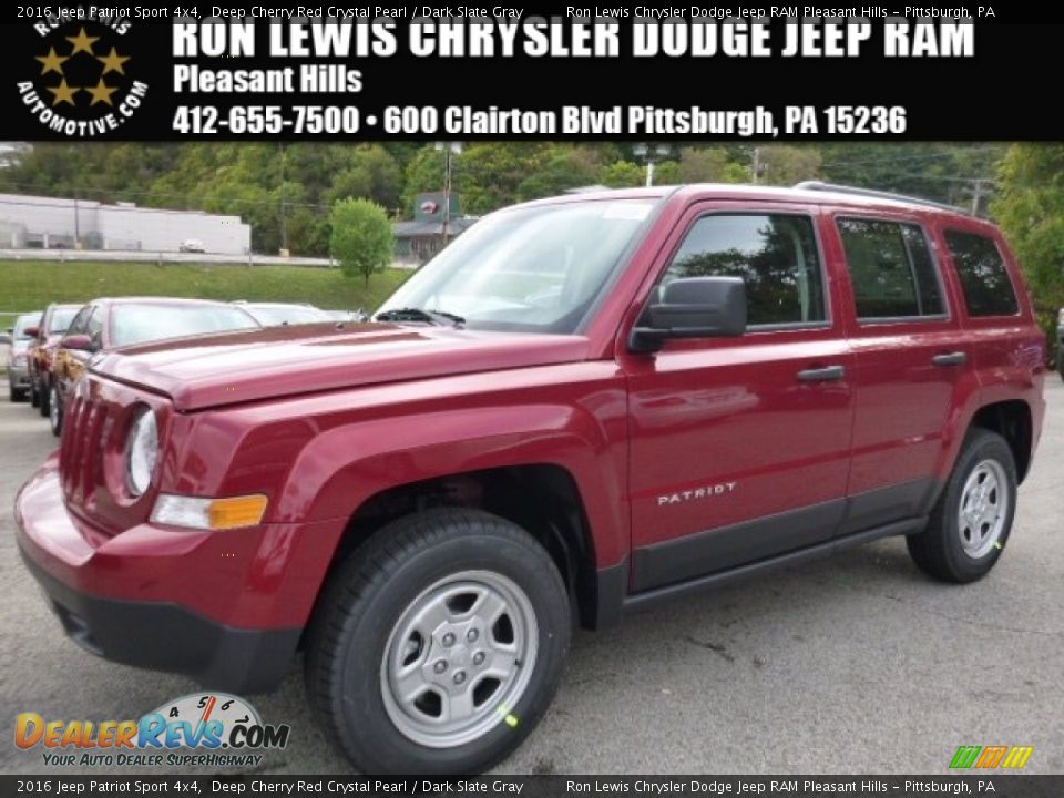 2016 Jeep Patriot Sport 4x4 Deep Cherry Red Crystal Pearl / Dark Slate Gray Photo #1