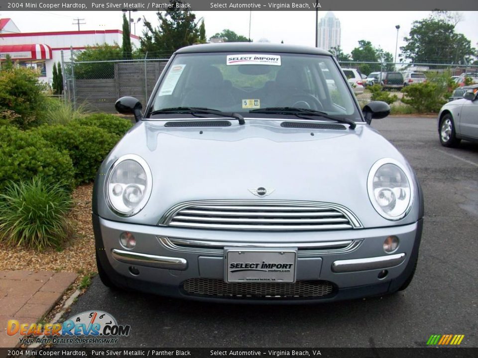 2004 Mini Cooper Hardtop Pure Silver Metallic / Panther Black Photo #3