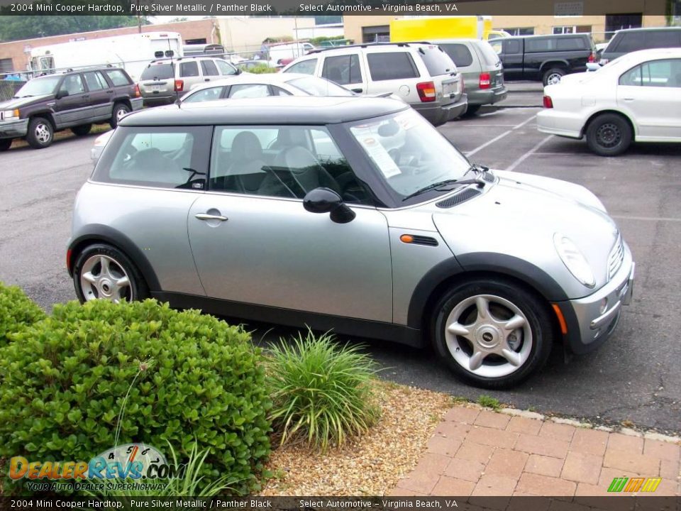 2004 Mini Cooper Hardtop Pure Silver Metallic / Panther Black Photo #5