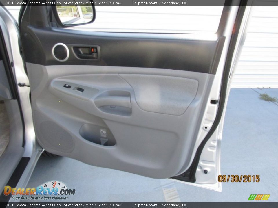 2011 Toyota Tacoma Access Cab Silver Streak Mica / Graphite Gray Photo #21