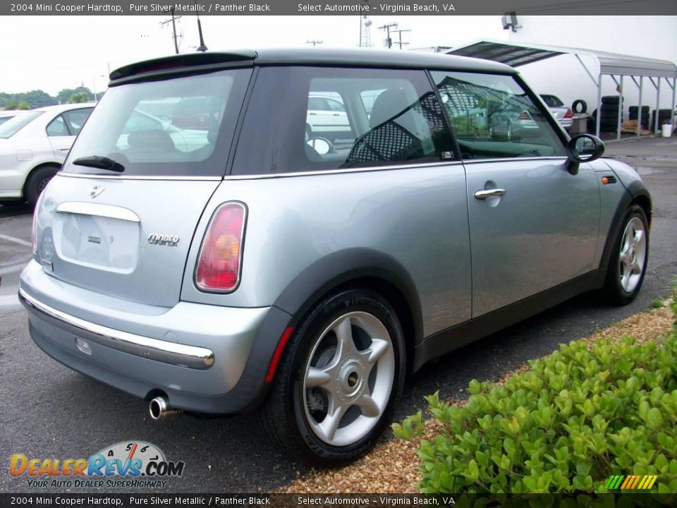 2004 Mini Cooper Hardtop Pure Silver Metallic / Panther Black Photo #6