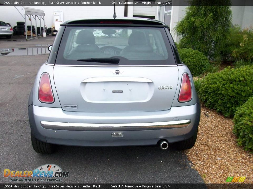 2004 Mini Cooper Hardtop Pure Silver Metallic / Panther Black Photo #7