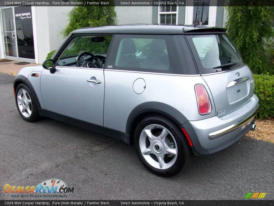2004 Mini Cooper Hardtop Pure Silver Metallic / Panther Black Photo #8