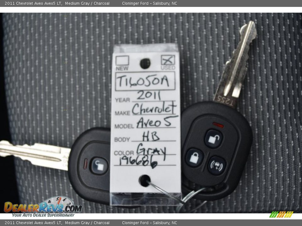 2011 Chevrolet Aveo Aveo5 LT Medium Gray / Charcoal Photo #26