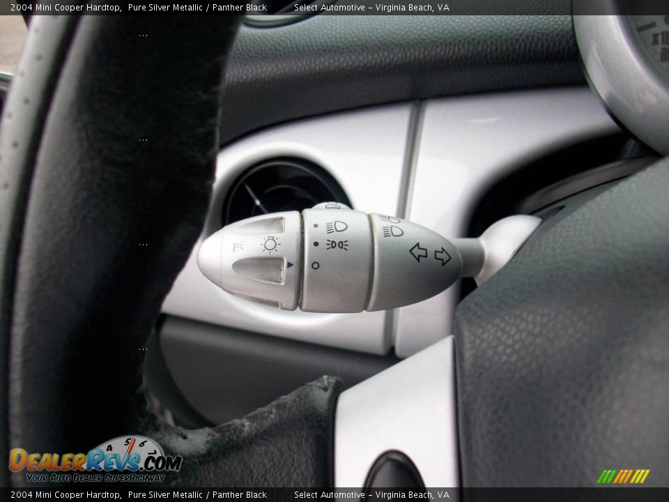 2004 Mini Cooper Hardtop Pure Silver Metallic / Panther Black Photo #14