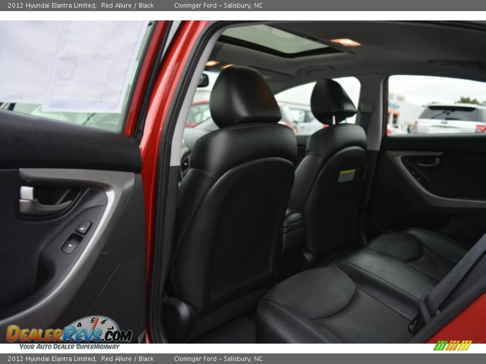 2012 Hyundai Elantra Limited Red Allure / Black Photo #13