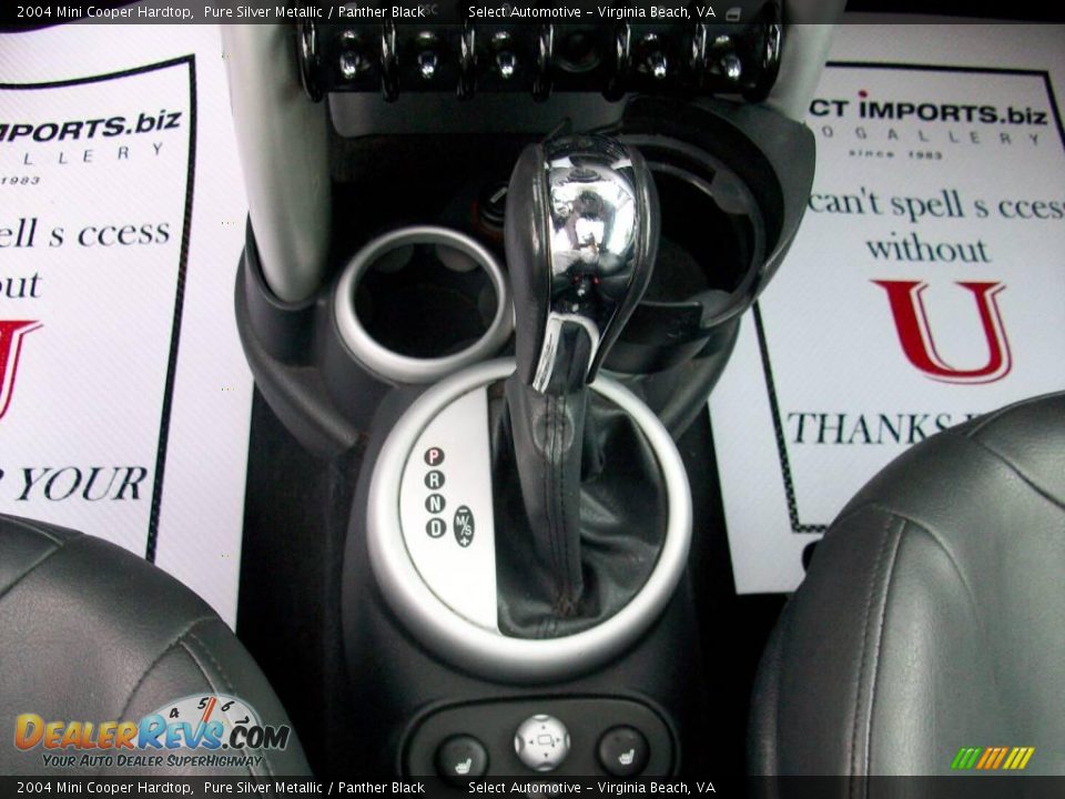 2004 Mini Cooper Hardtop Pure Silver Metallic / Panther Black Photo #20