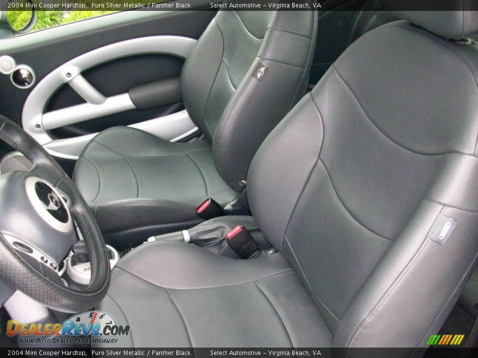 2004 Mini Cooper Hardtop Pure Silver Metallic / Panther Black Photo #22