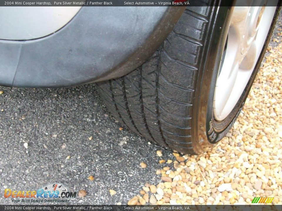 2004 Mini Cooper Hardtop Pure Silver Metallic / Panther Black Photo #29