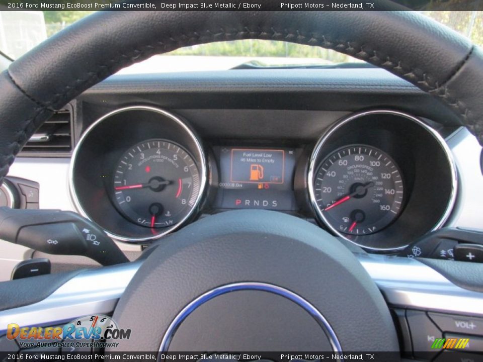2016 Ford Mustang EcoBoost Premium Convertible Gauges Photo #27