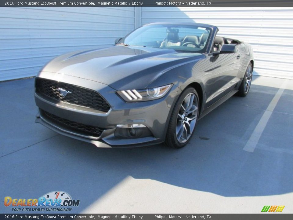 Front 3/4 View of 2016 Ford Mustang EcoBoost Premium Convertible Photo #7