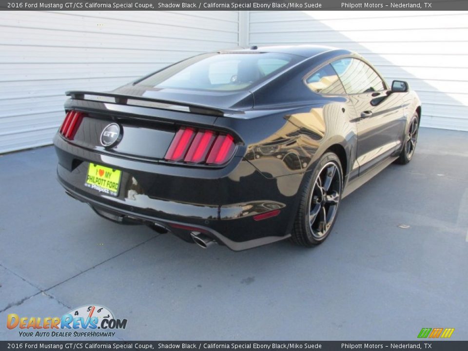 2016 Ford Mustang GT/CS California Special Coupe Shadow Black / California Special Ebony Black/Miko Suede Photo #4
