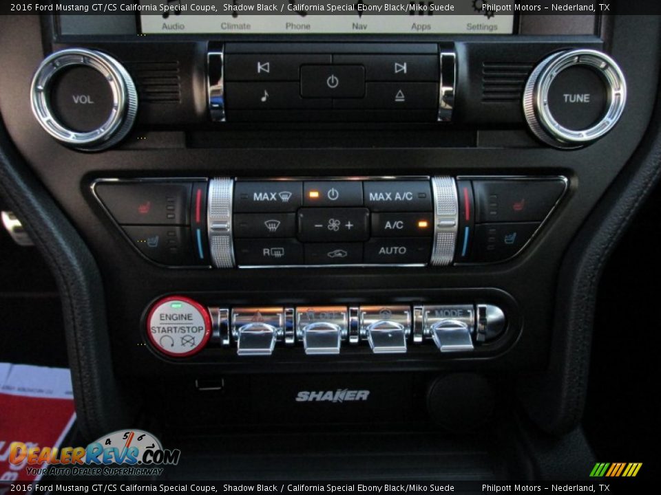 Controls of 2016 Ford Mustang GT/CS California Special Coupe Photo #25
