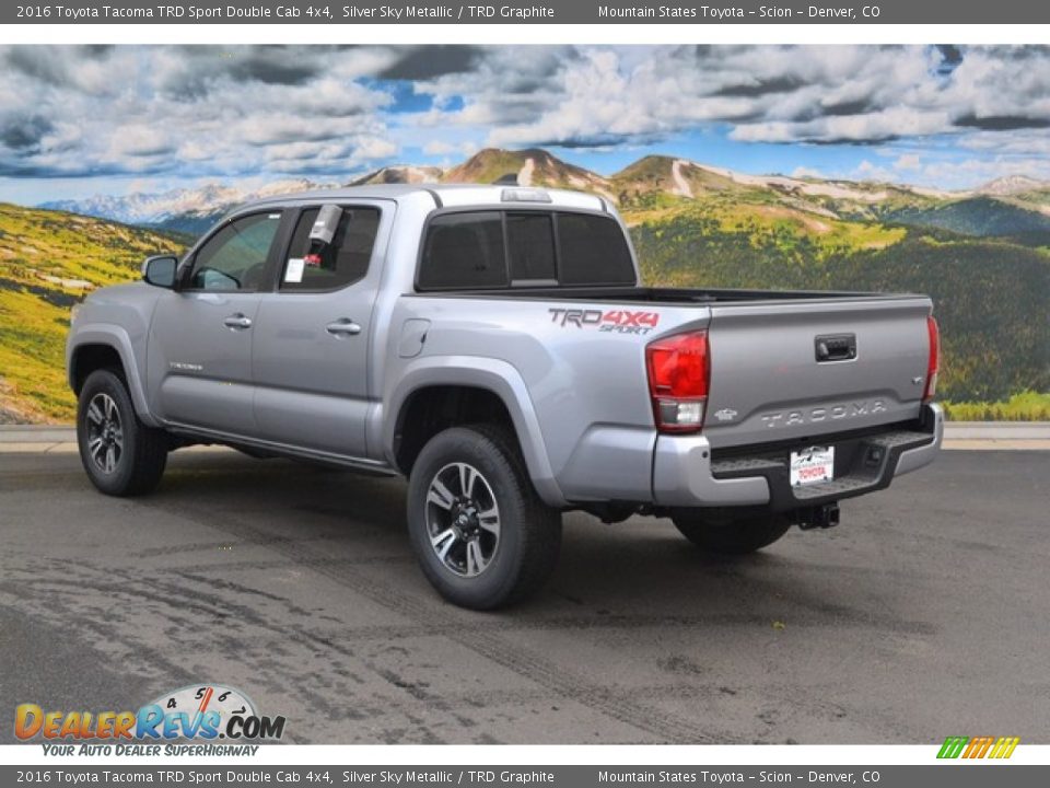 2016 Toyota Tacoma TRD Sport Double Cab 4x4 Silver Sky Metallic / TRD Graphite Photo #3