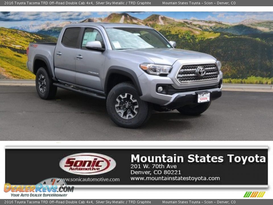 2016 Toyota Tacoma TRD Off-Road Double Cab 4x4 Silver Sky Metallic / TRD Graphite Photo #1