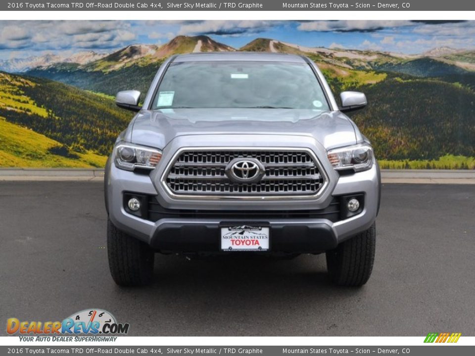 2016 Toyota Tacoma TRD Off-Road Double Cab 4x4 Silver Sky Metallic / TRD Graphite Photo #2