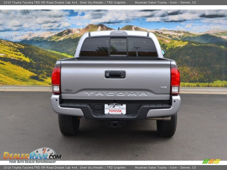 2016 Toyota Tacoma TRD Off-Road Double Cab 4x4 Silver Sky Metallic / TRD Graphite Photo #4
