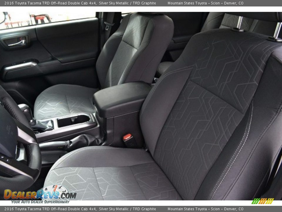 Front Seat of 2016 Toyota Tacoma TRD Off-Road Double Cab 4x4 Photo #8